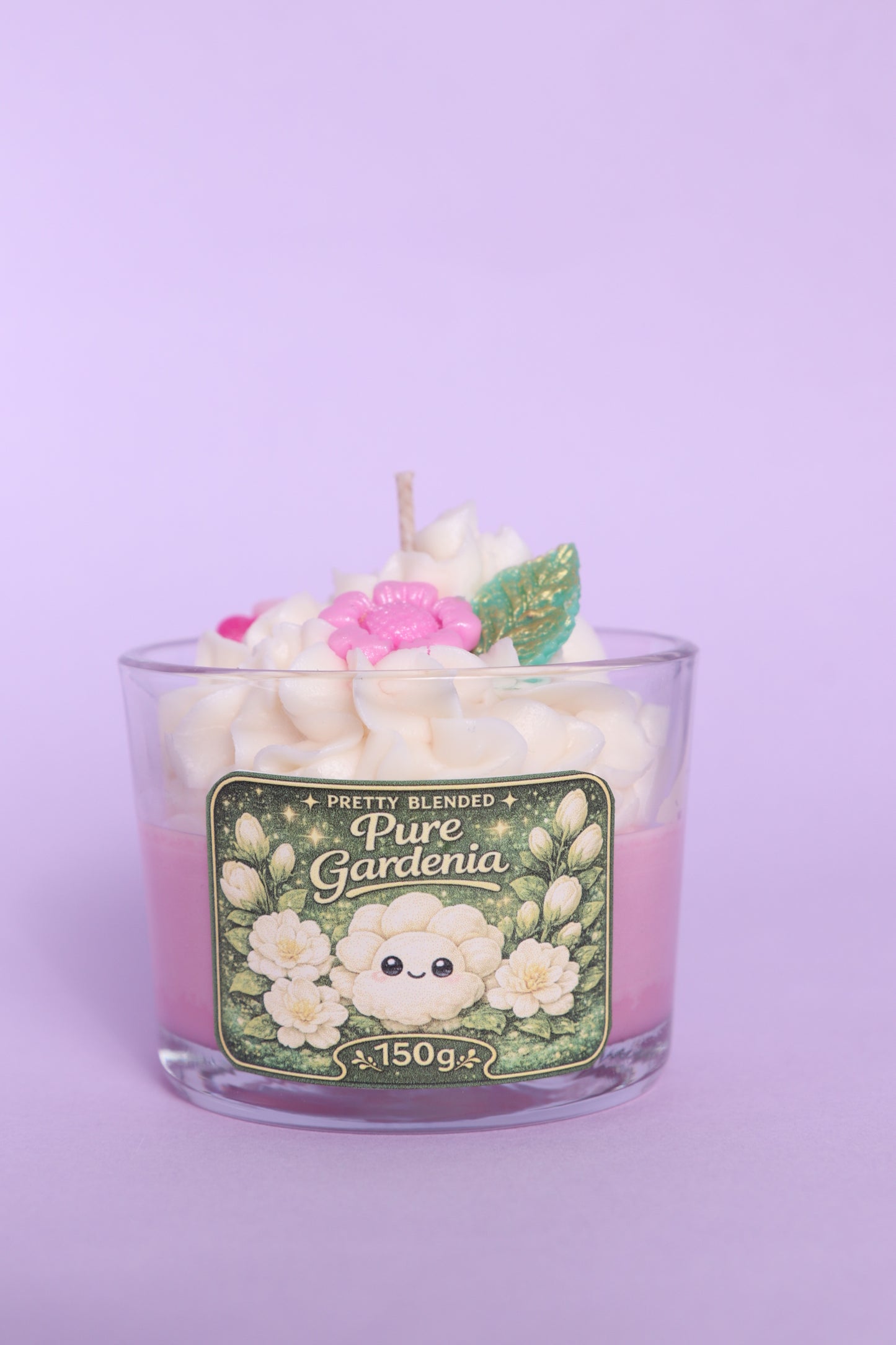 Gardeia scented soy candle