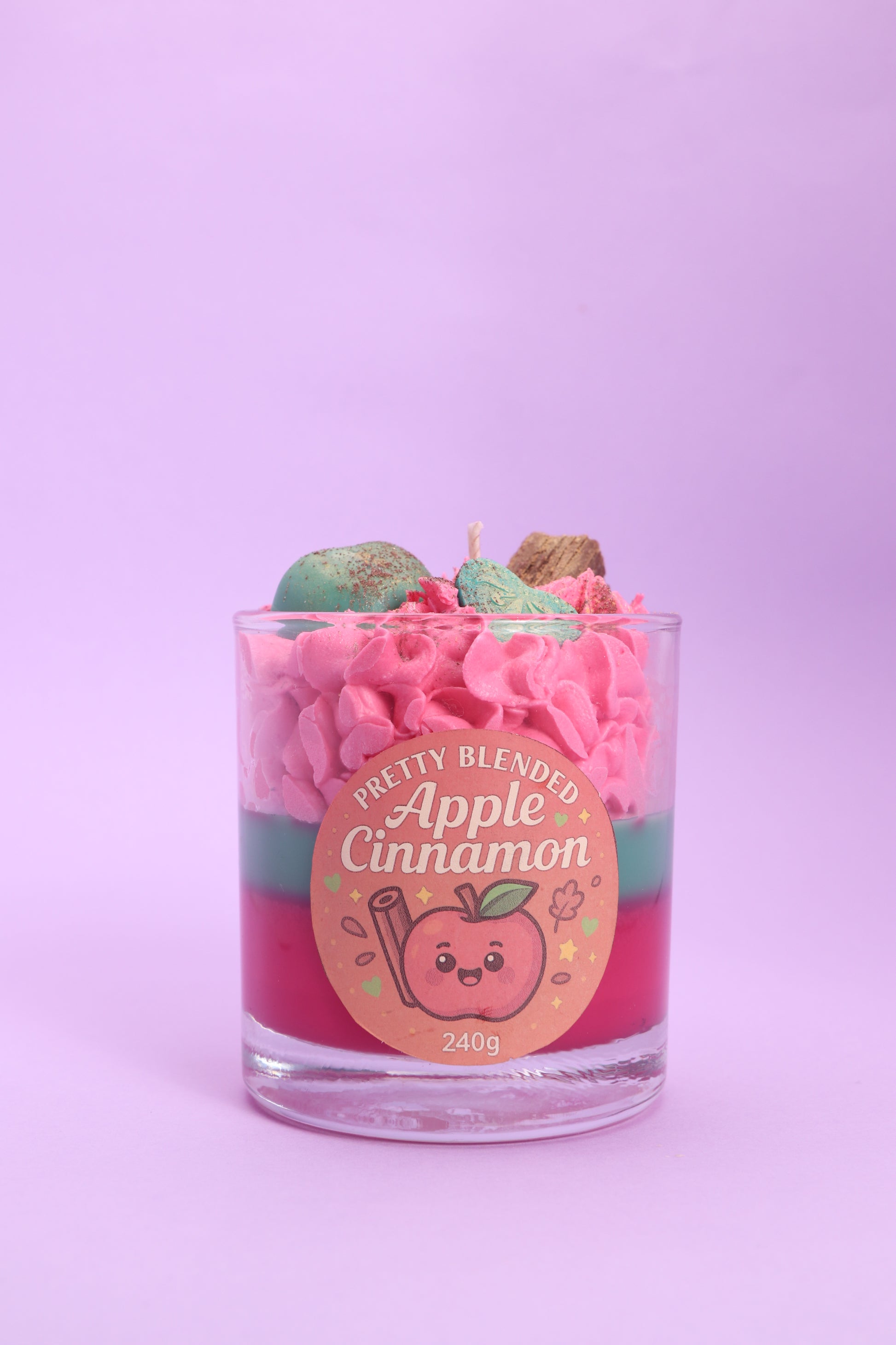Apple Cinnamon Soy Candle Cyprus Pretty Blended