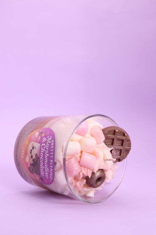 Chocolate Marshmallow Soy Candle Cyprus Pretty Blended
