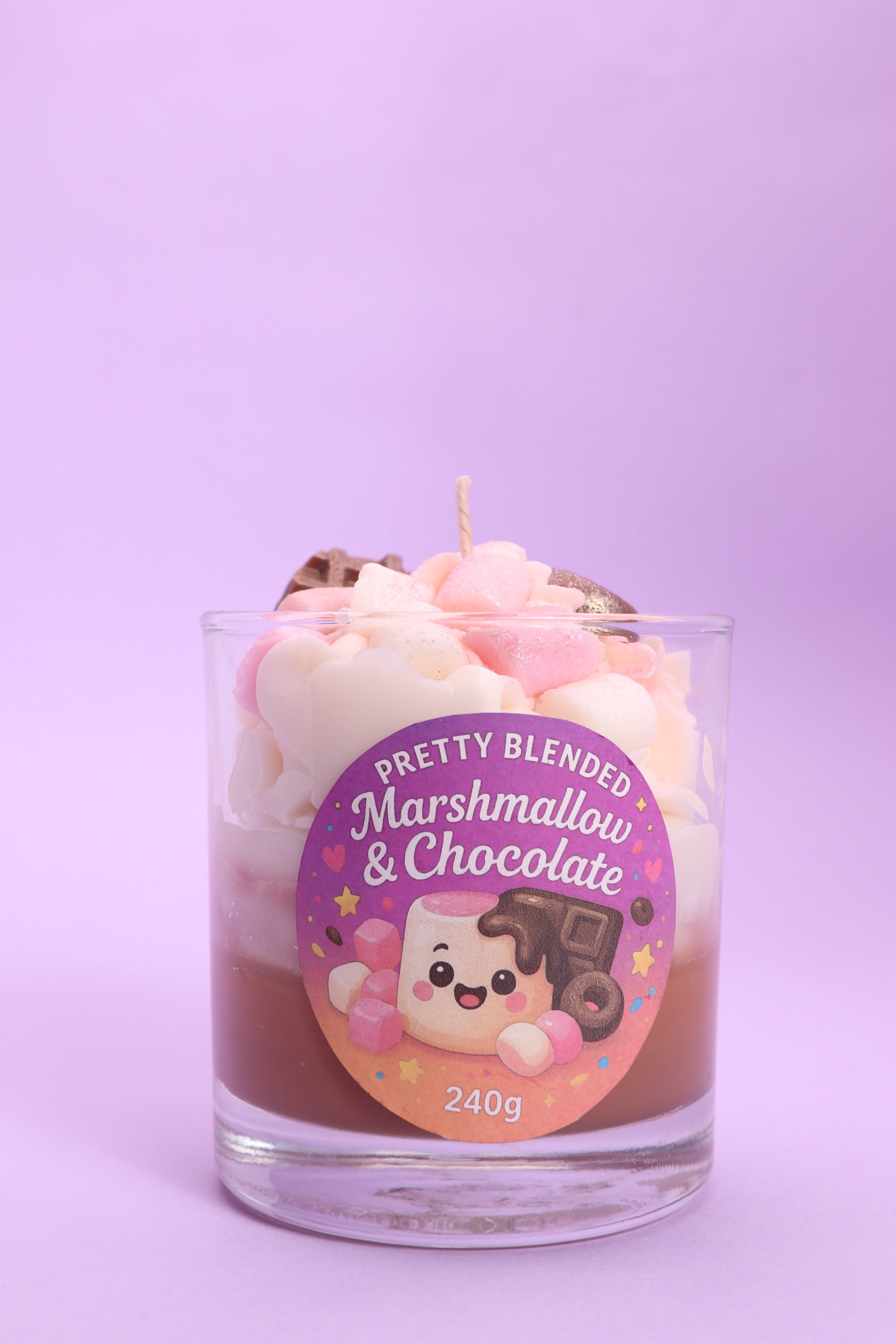 Chocolate Marshmallow Soy Candle Cyprus Pretty Blended