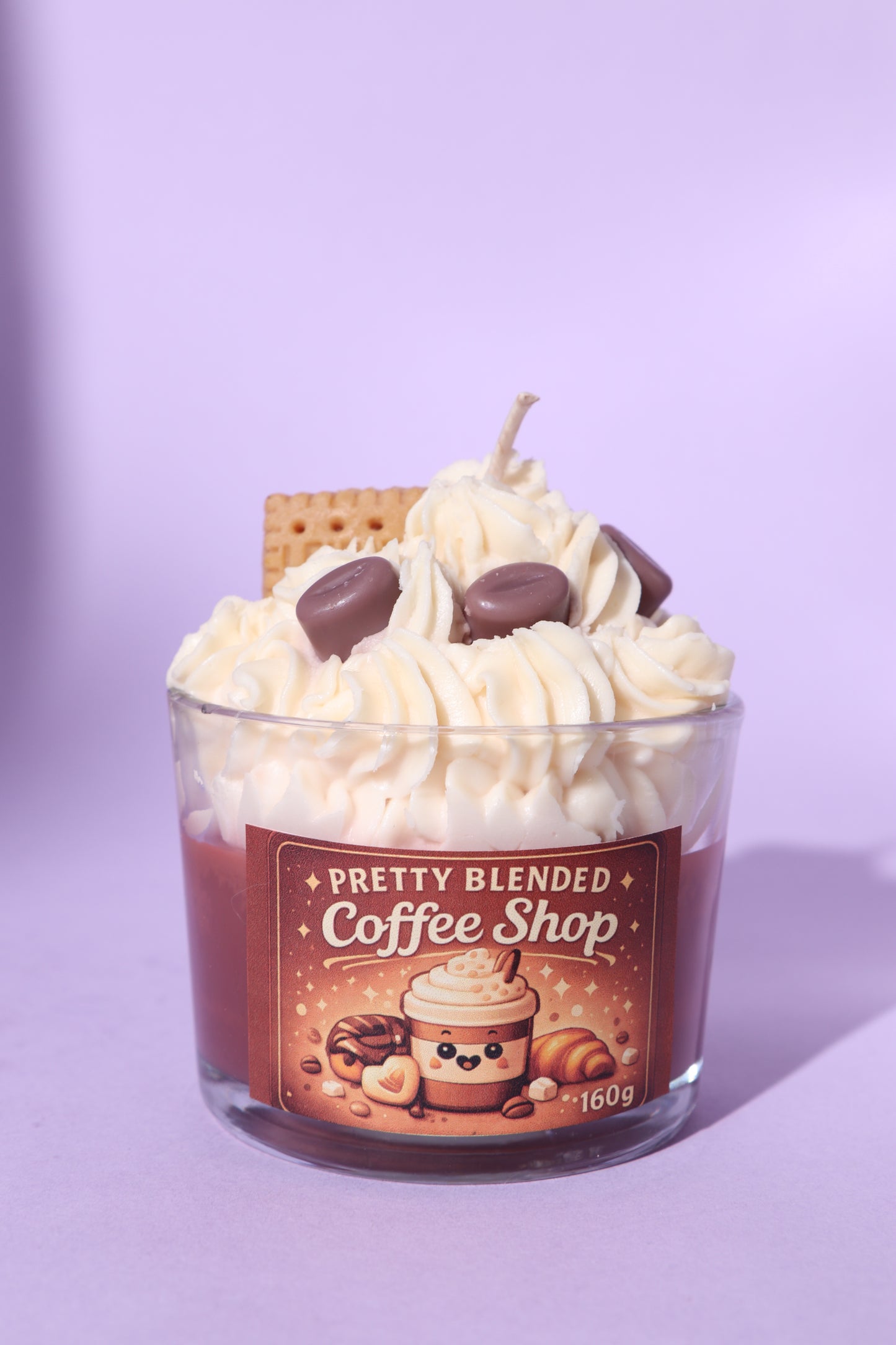 Coffee and Bisquits Shop Soy Candle Cyprus_Pretty Blended