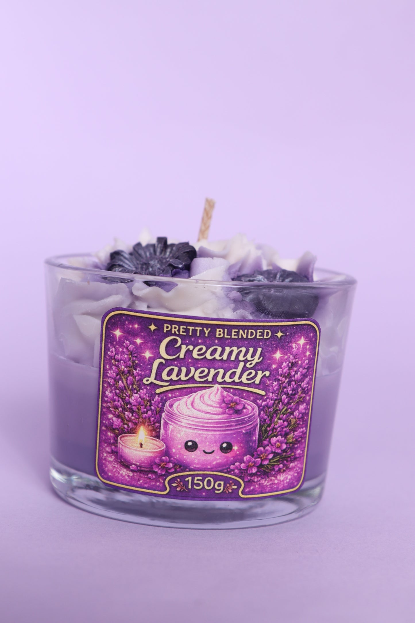 Creamy Lavender Soy Candle Cyprus_Pretty Blended
