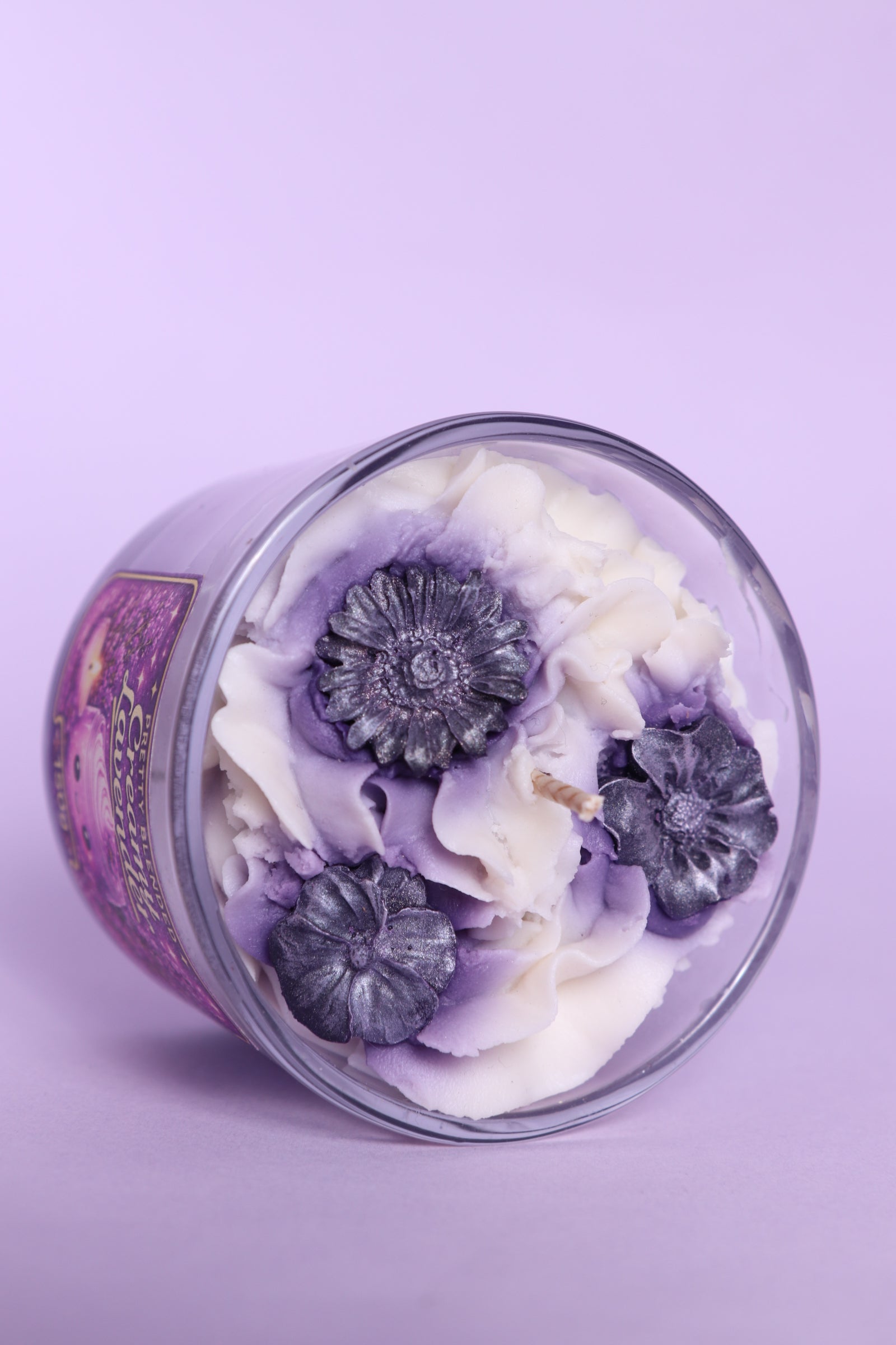 Creamy Purple Lavender Soy Candle Cyprus_Pretty Blended