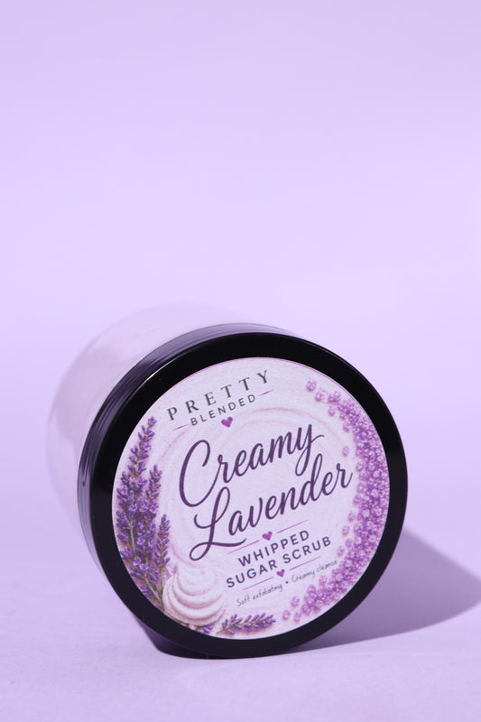 Creamy Lavender Whipped Sugar Scrub Cyprus_Pretty Blended