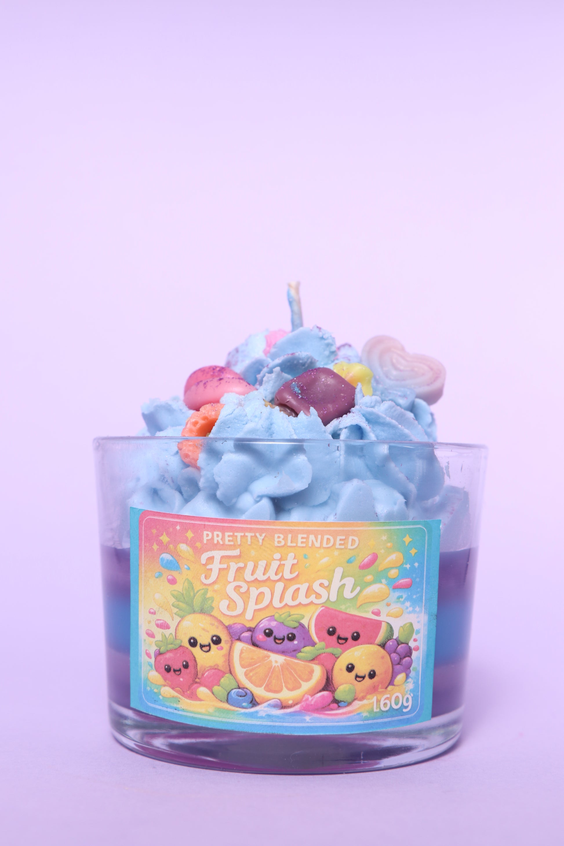 Fruit Splash Purple Soy Candle Cyprus_Pretty Blended