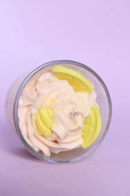 Lemon Meringue Yellow Soy Candle Cyprus_Pretty Blended
