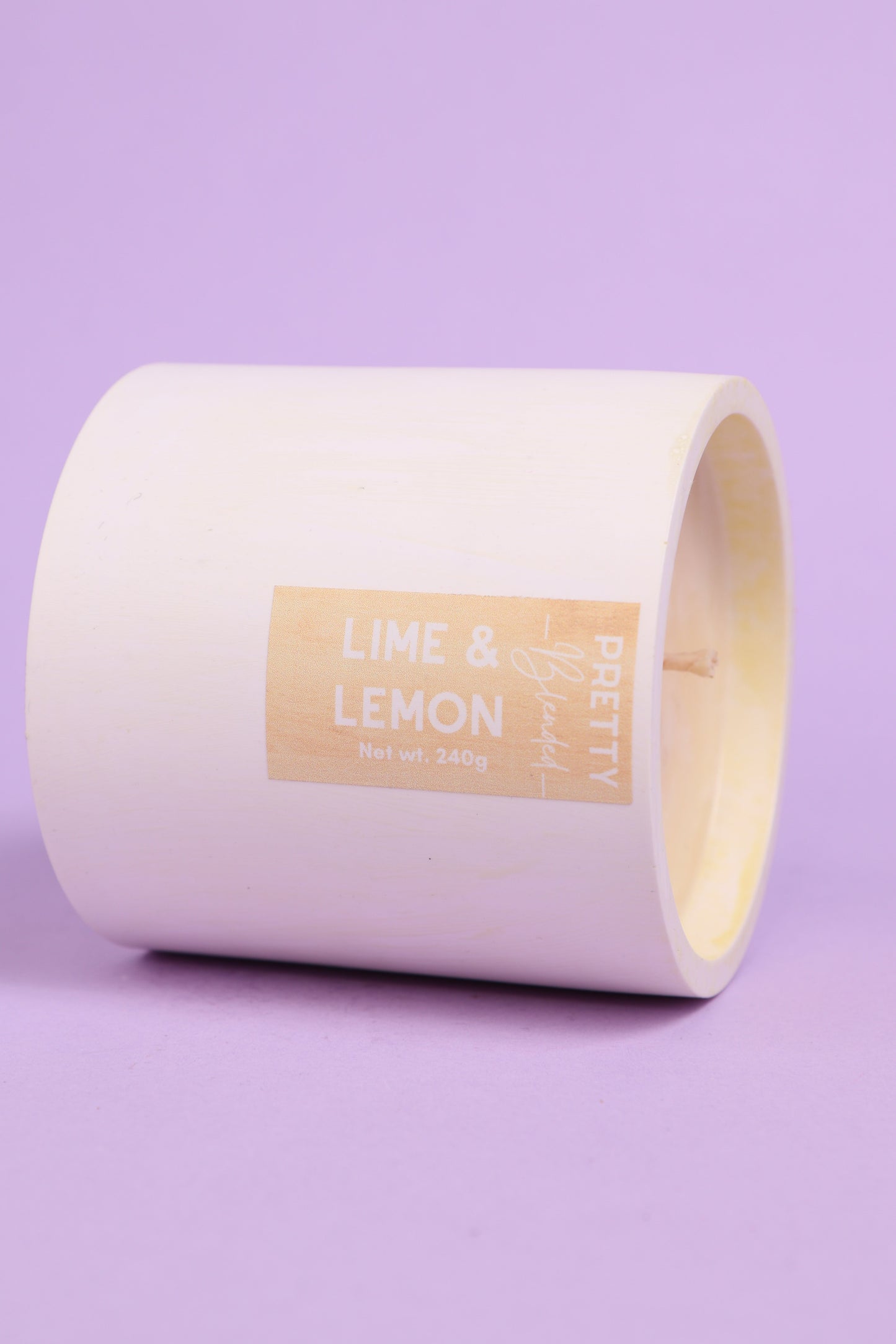 Lime Lemon Soy Candle Cyprus Pretty Blended
