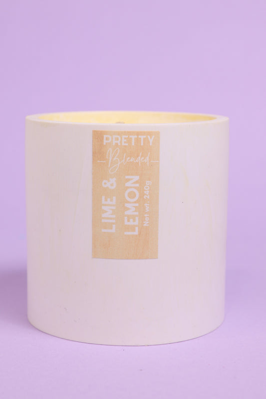 Lime Lemon Soy Candle Cyprus Pretty Blended