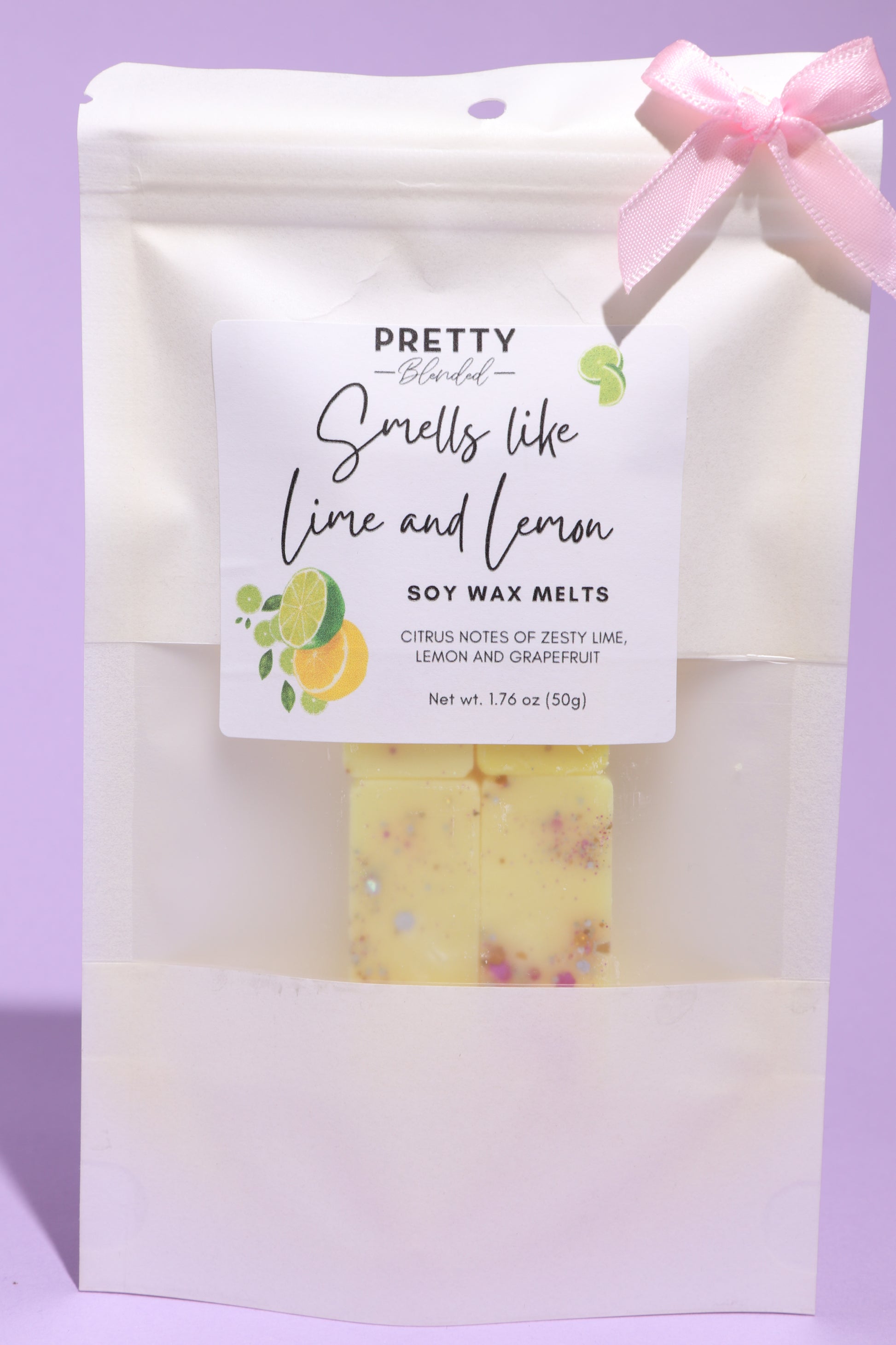 Lime Lemon Soy Wax Melts Cyprus Pretty Blended