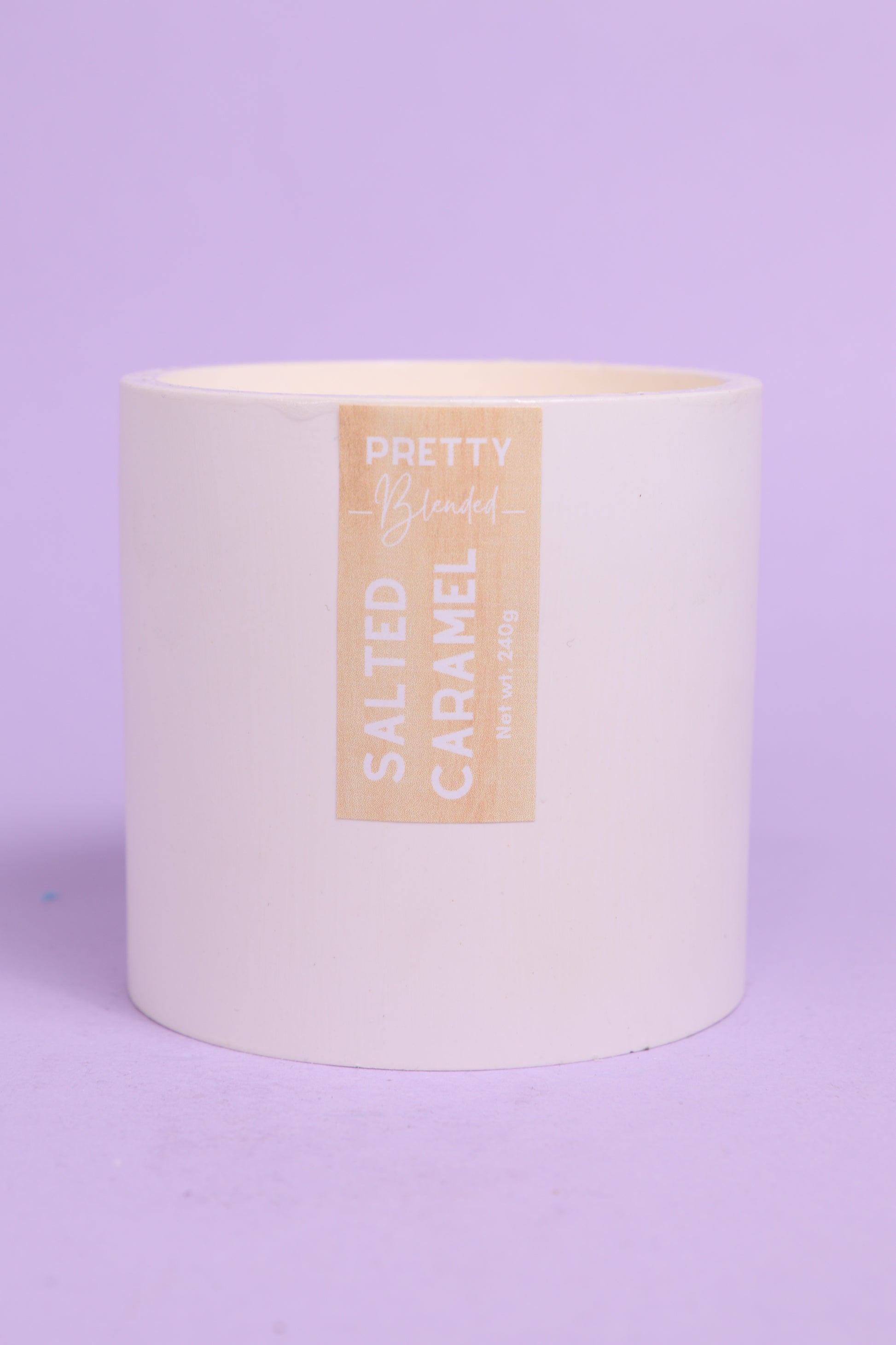 Salted Caramel Soy Candle Cyprus Pretty Blended