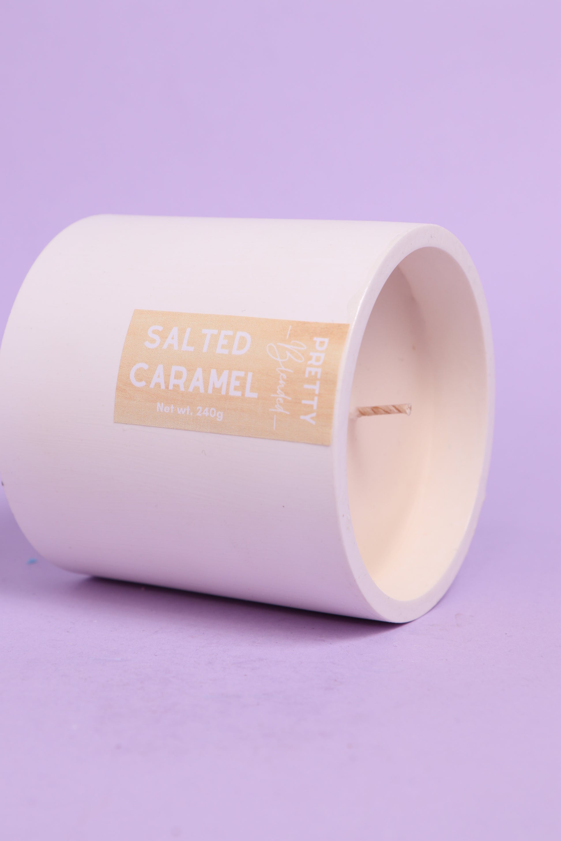 Salted Caramel Soy Candle Cyprus Pretty Blended