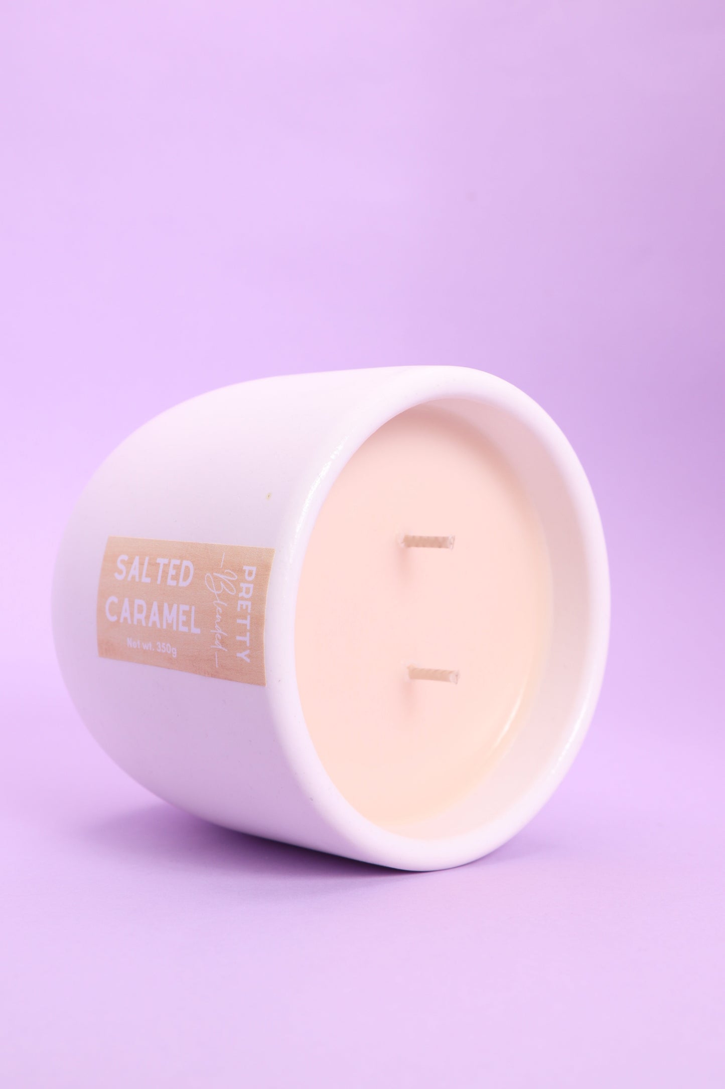 Salted Caramel Soy Candle Cyprus Pretty Blended