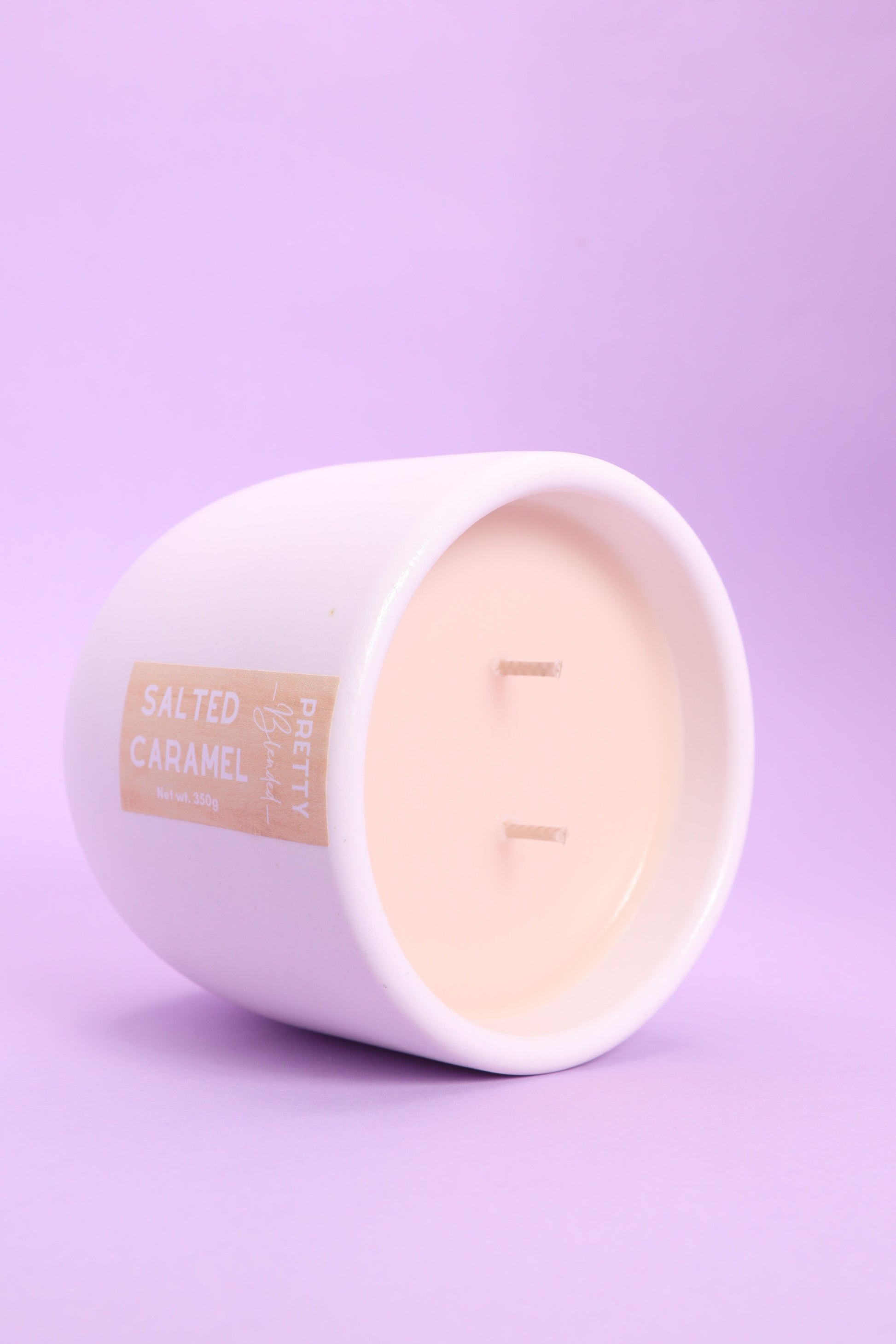 Salted Caramel Soy Candle Cyprus Pretty Blended