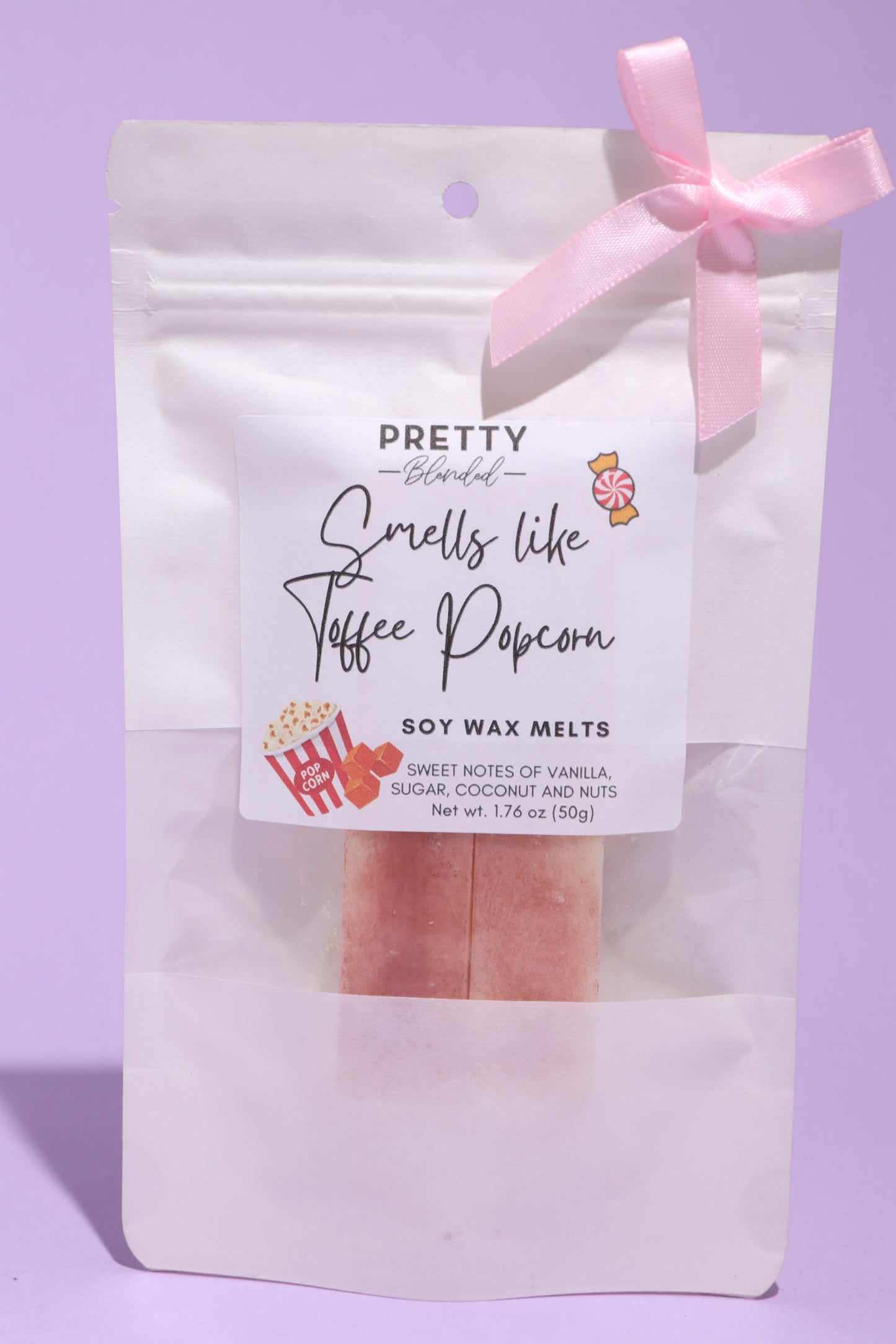 Toffee Popcorn Soy Wax Melts Cyprus Pretty Blended