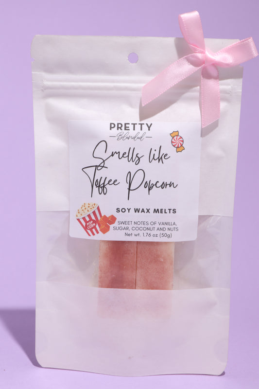 Toffee Popcorn Soy Wax Melts Cyprus Pretty Blended