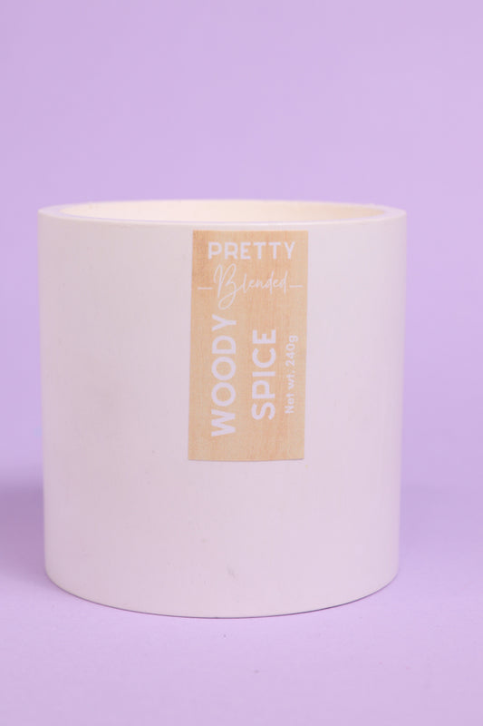 Woody Spice Soy Candle Cyprus Pretty Blended
